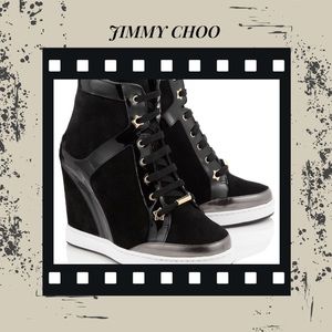 Jimmy Choo Panama wedge sneakers